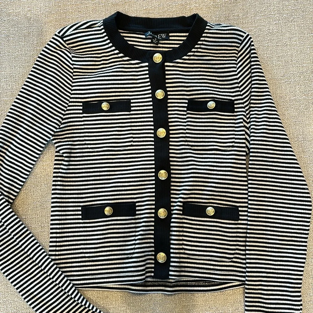 NWT J. Crew Vintage Style Cardigan Top - Picture 2 of 5